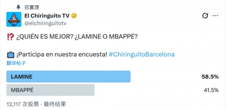 华体会入口-亚马尔、姆巴佩谁更强？六台发起投票，近6成参与者选择亚马尔